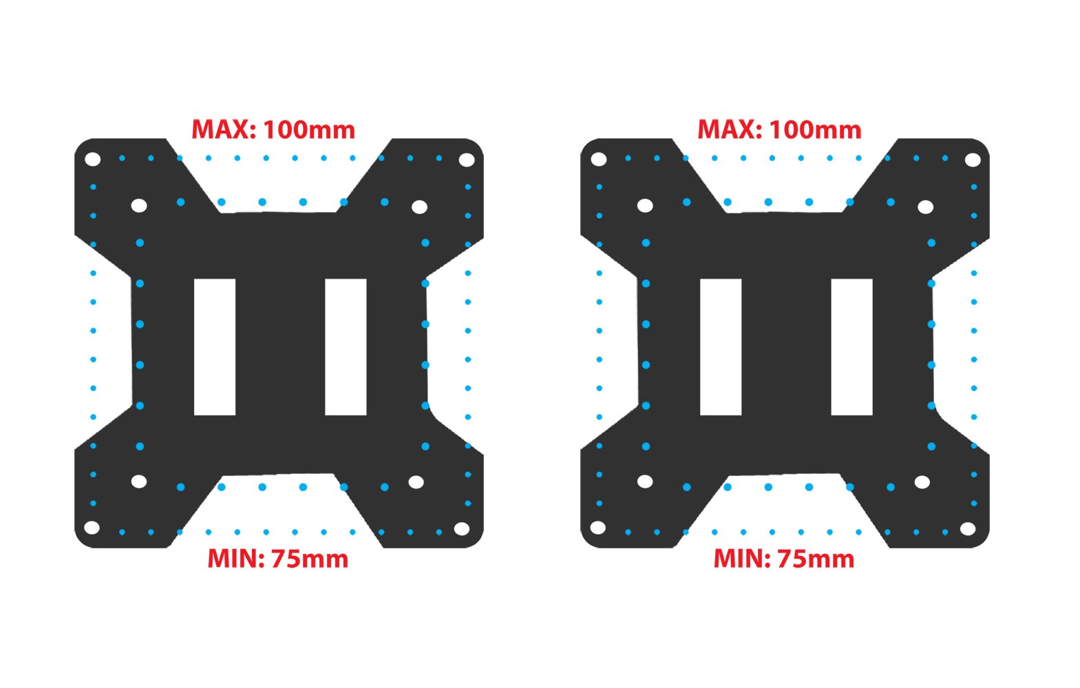 Mbajtëse për dy monitorë E speranza ERW020 Gas, 17-27‘’, deri në 6kg