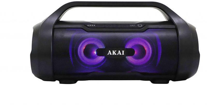 Kufje Bluetooth Akai ABTS-50, 15W RMS, IPX5, me drita RGB, të zeza