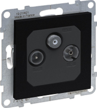 Prizë antene Legrand SUNO 721467, TV FM DAB SAT, 1.5dB, e zezë