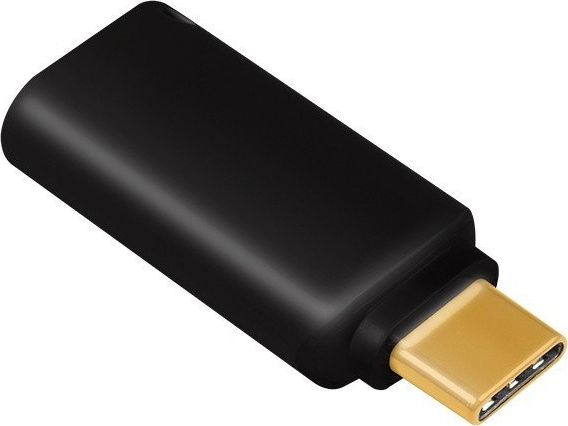 Adapter audio LogiLink UA0356 USB C në 3.5mm, Hi Fi, i zi