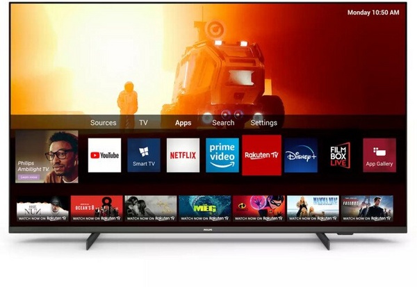 Televizor Philips 65PUS7506 - 65" (165cm), 4K UHD, i argjendtë