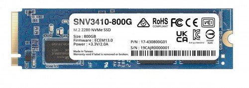 Disk SSD Synology SNV3410, M.2, 800GB, PCIe 3.0 NVMe