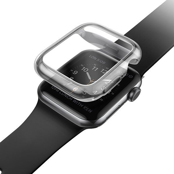 Заштитна маска Uniq Garde за Apple Watch Series 4 5 40mm, сиво задимена