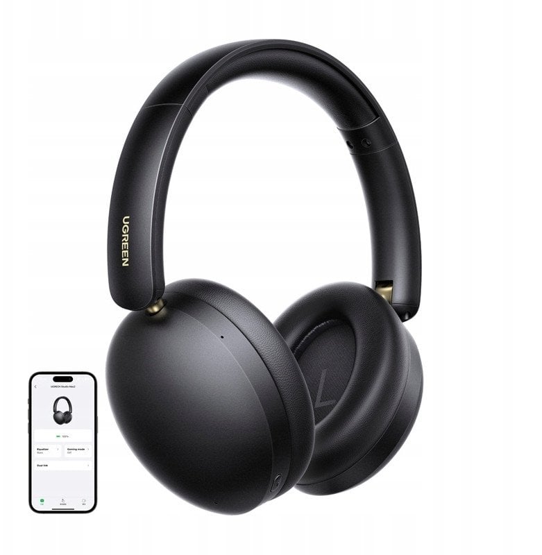 Kufje wireless UGREEN Studio Max2, Bluetooth 5.4, deri 80 orë bateri, të zeza