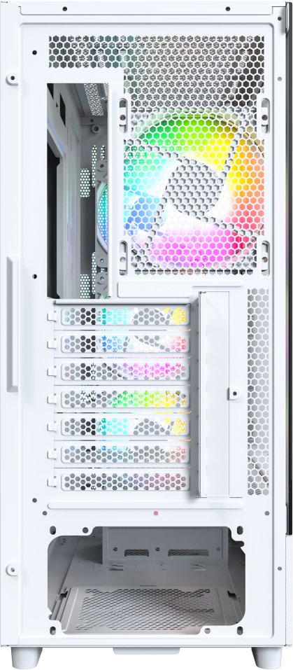 Kase PC Montech X5, Mid Tower, 4 ventillatorë ARGB, e bardhë