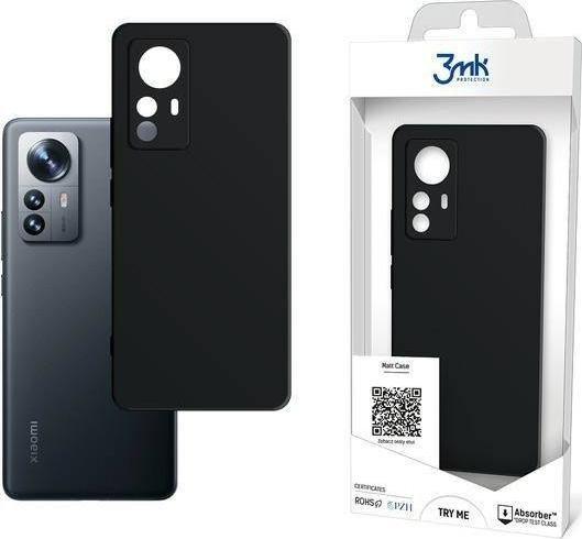 Mbështjellëse 3MK Matt për Xiaomi 12 Pro 5G, e zezë