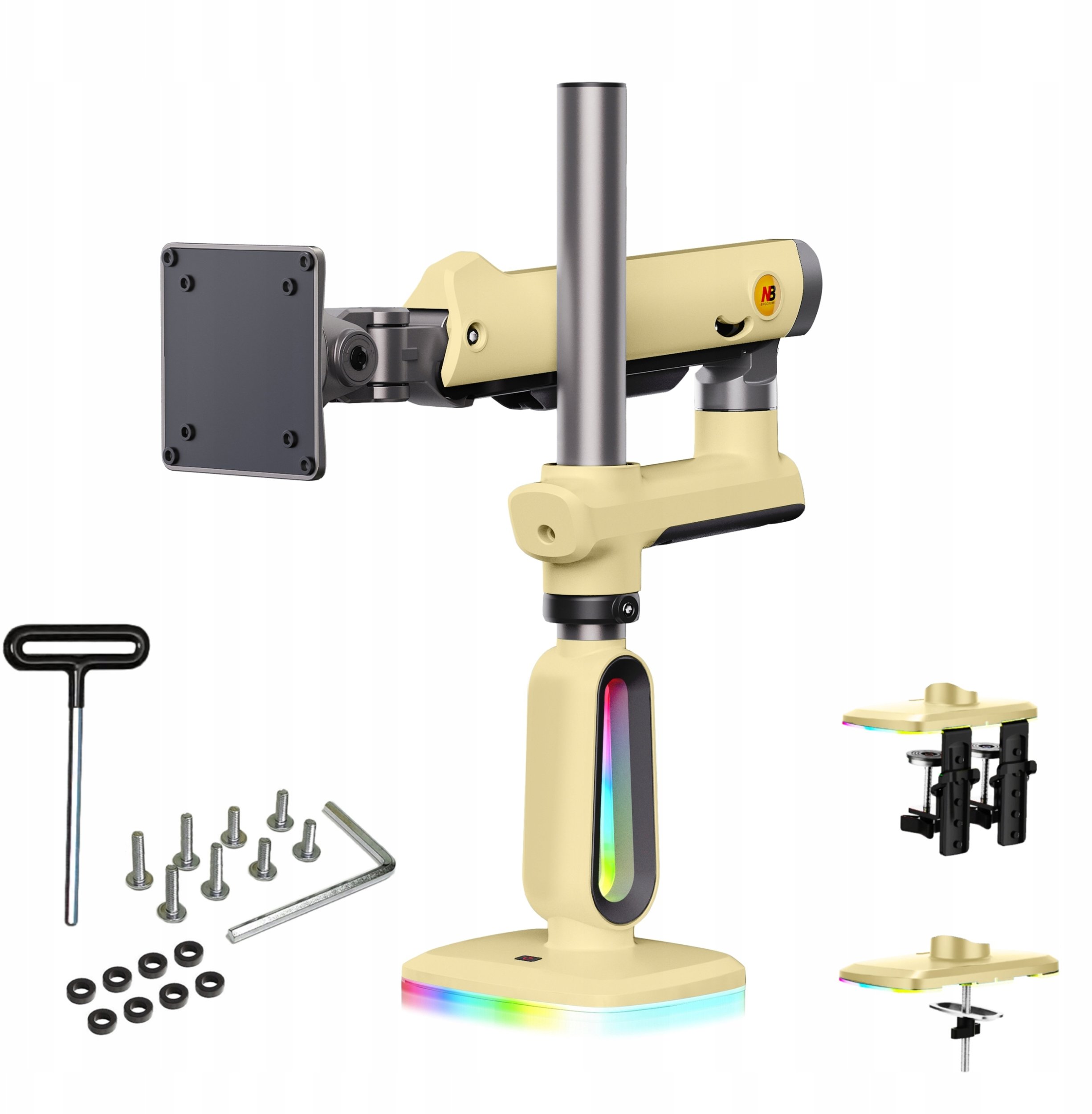 Krah tavoline NB F7 XD, për monitor 32 60", RGB, i verdhë