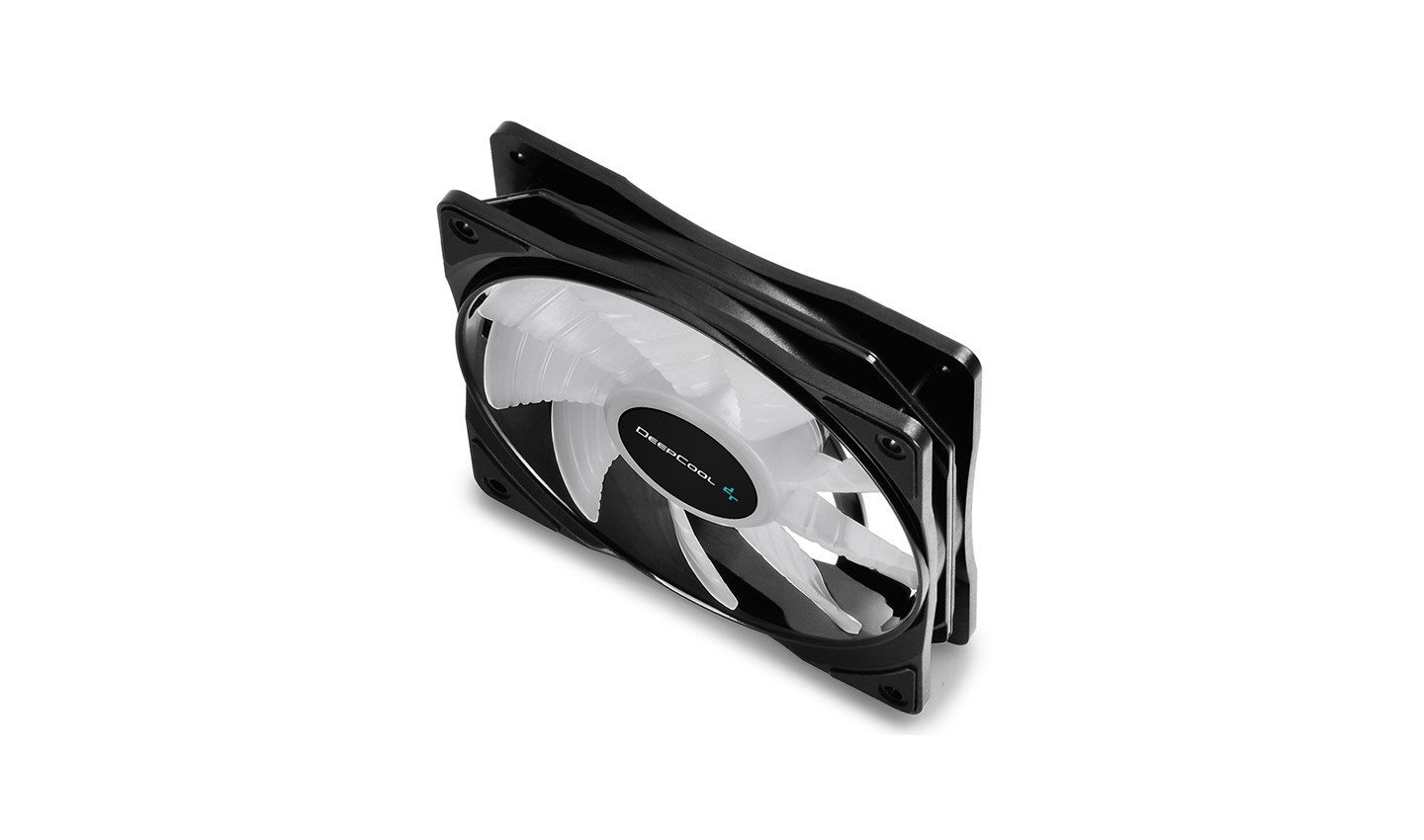 Ftohës Deepcool RF120, 3 copë, 12 cm, i zi