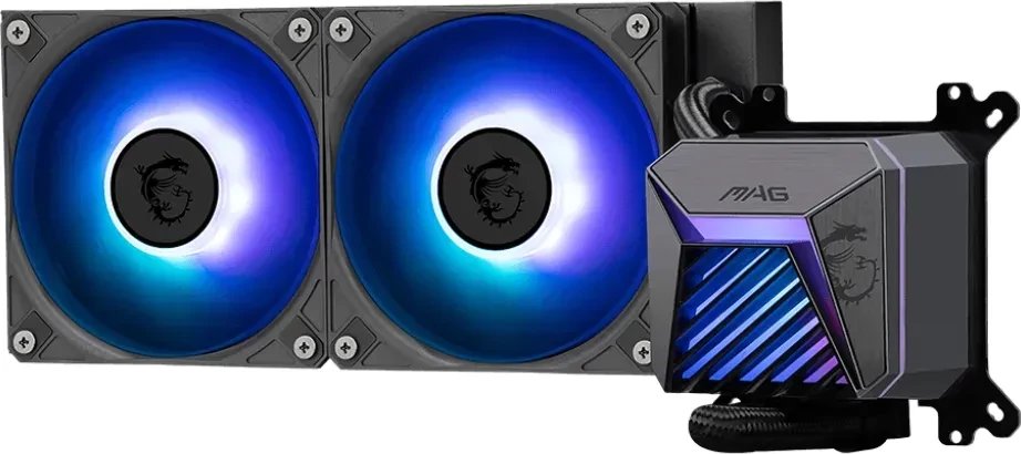 Ftohës uji për CPU MSI MAG CORELIQUID A15 240, 240mm, ARGB, i zi
