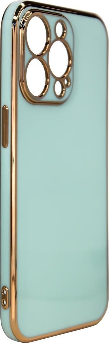 Këllëf xheli Hurtel Lighting Color Case për Xiaomi Redmi Note 11, kornizë e artë, ngjyrë mente