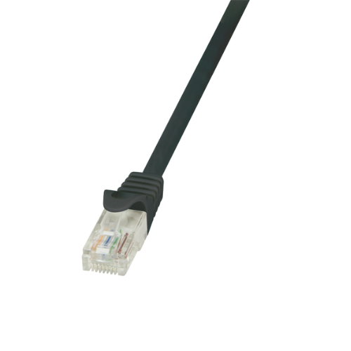 Kabllo LogiLink, 5m, Econline, Cat.6, U/UTP,	e zezë