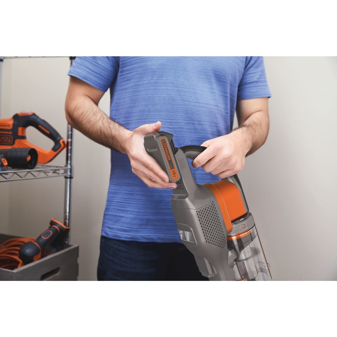 Fshesë me korrent pa kabllo Black+Decker PowerSeries Extreme BHFEV182C-QW, 18V, vertikale 4 në 1, gri