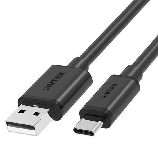 Kabllo Unitek, USB A / USB C, 1.5 m, e zezë