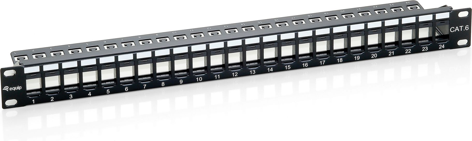 Patch panel Equip Keystone, 24 porta, Cat.6, i zi