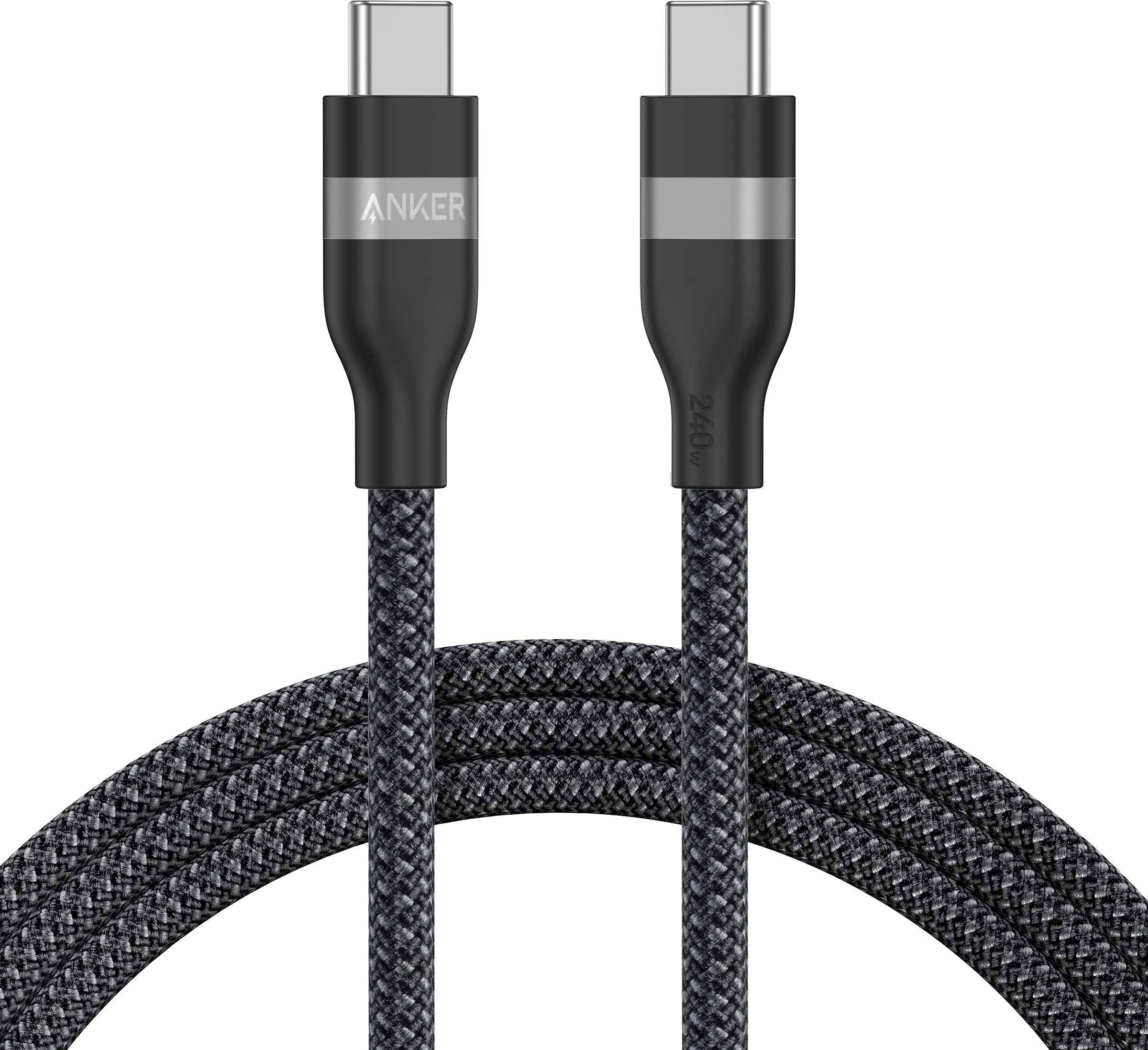 Kabllo Anker USB C në USB C, 240W, 90 cm, e zezë