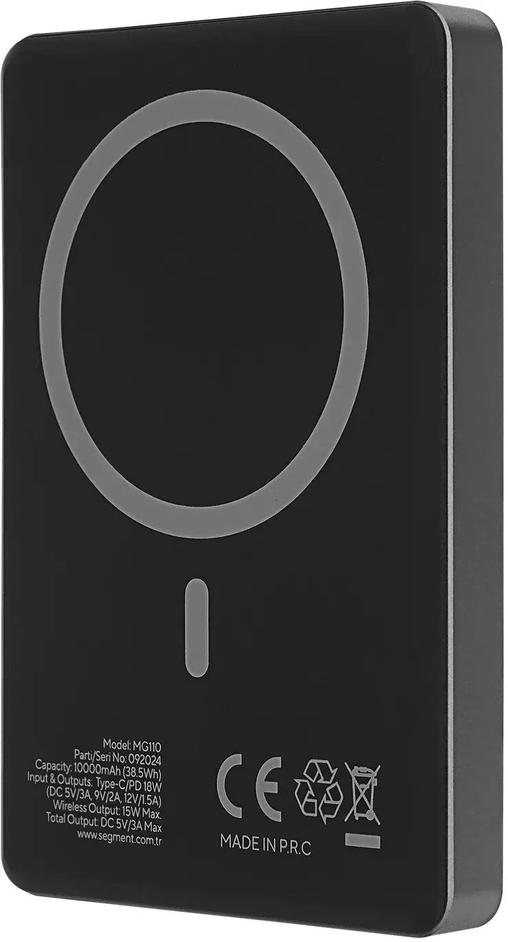 Powerbank S-link MG110, 10000mAh, MagSafe 15W PD 20W, gri metalik