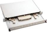 Patch panel fibër optike FOP, 12x SC duplex, 19" 1U, i zi