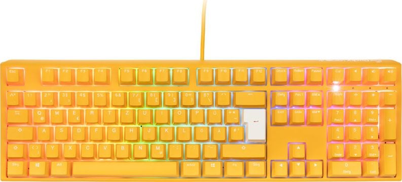 Tastierë mekanike Ducky One 3 Yellow, USB, layout gjerman, e verdhë