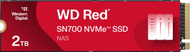 Disk SSD WD Red SN700, 2TB, M.2 2280 PCI-E x4 Gen3 NVMe