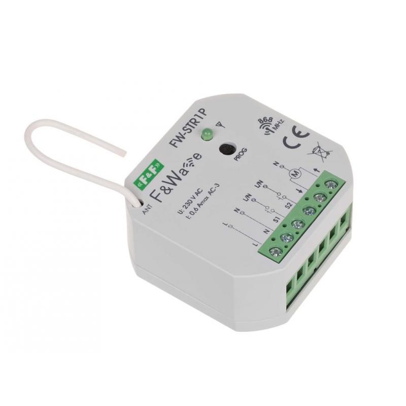 Modul për kontroll të roletave F&amp;F Roller Shutter Controller Radio, 85-265V AC/DC, për montim të fshehtë