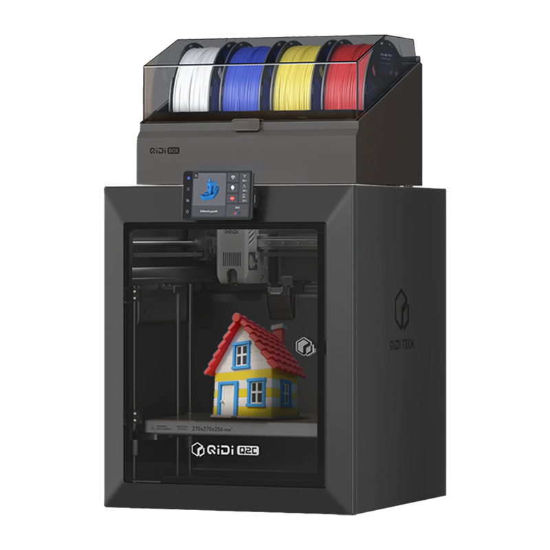 Printer 3D Qidi Q2C Combo, ekran me prekje, lidhje me aplikacion, i zi