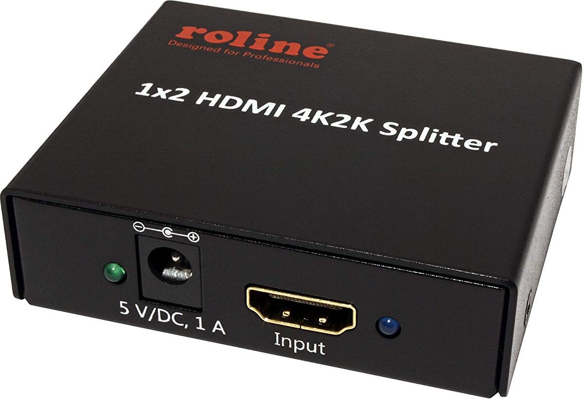 Ndarës video audio Roline 14.01.3555, 2x HDMI, 4K, desktop