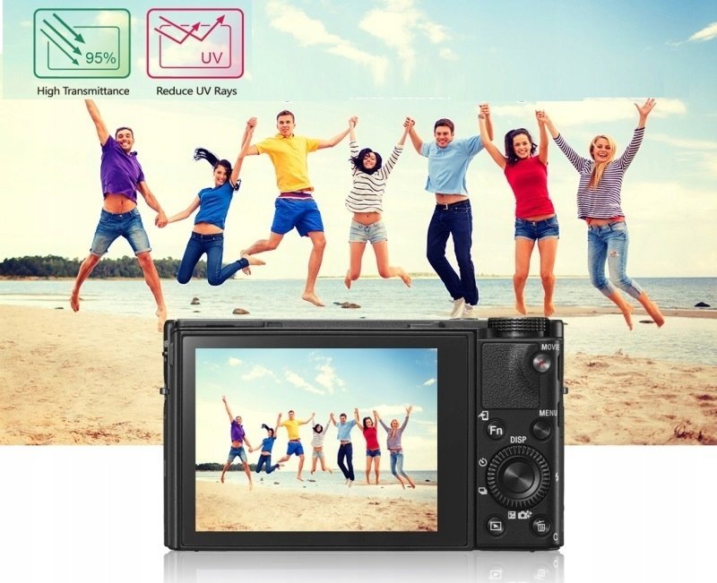 Заштитно стакло Puluz Tempered Glass за Sony Alpha 9 III A9 III, заштитно калено стакло 9H, проѕирно
