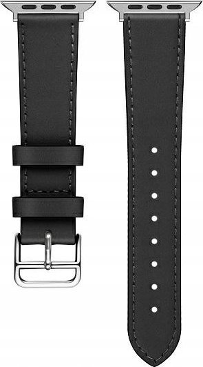 Rrip ore Beline Hermes, 20mm, lëkurë, i zi