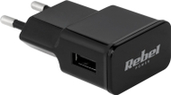 Karikues rrjeti Rebel USB, 1000 mA 1A, i bardhë