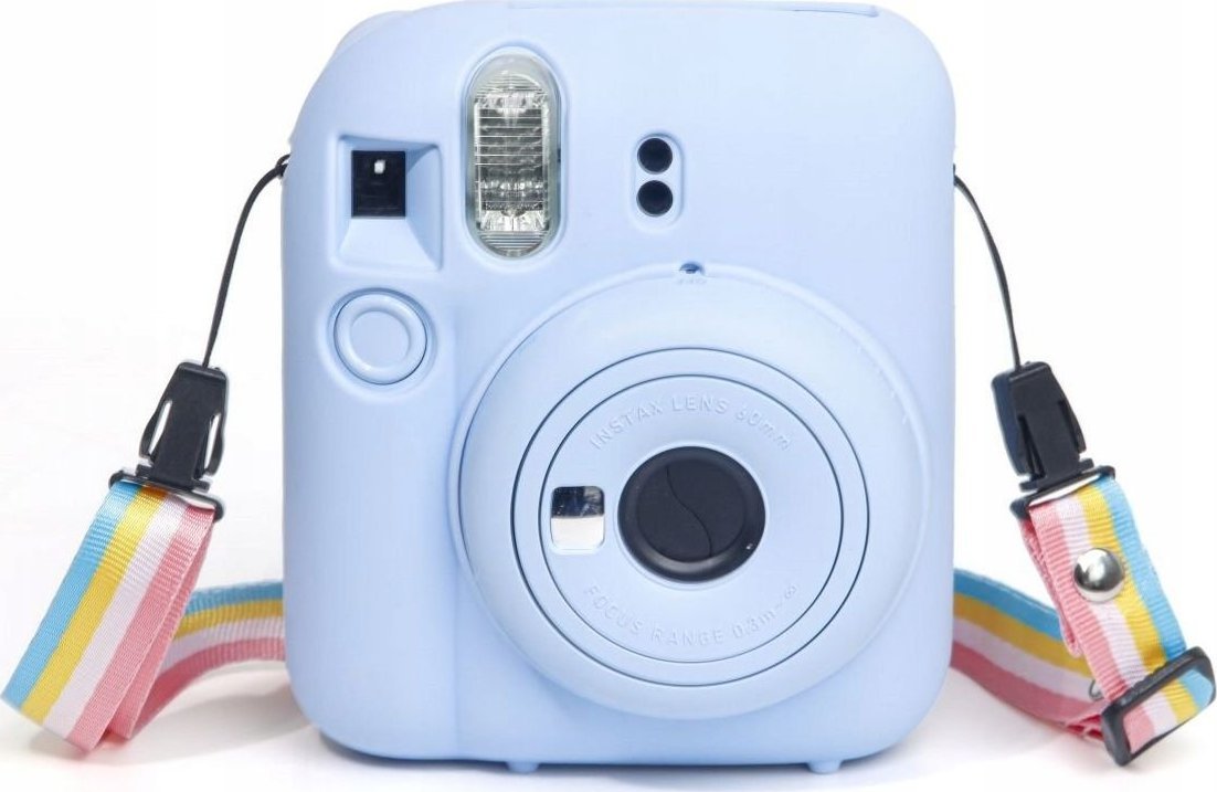 Këllëf silikoni LoveInstant për Fujifilm Instax Mini 12, mbrojtës, blu