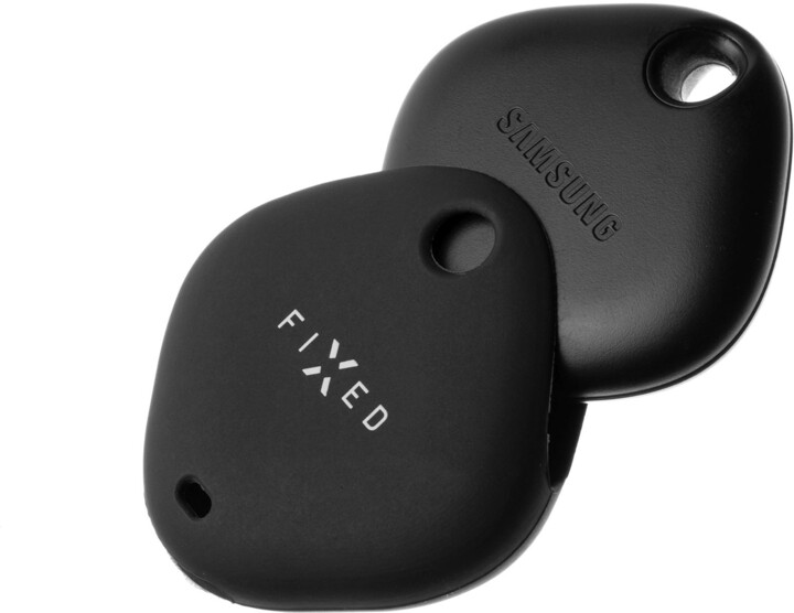 [OUTLET] Mbrojtëse silikoni FIXED me unazë Silky për Samsung Galaxy SmartTag +, e zezë