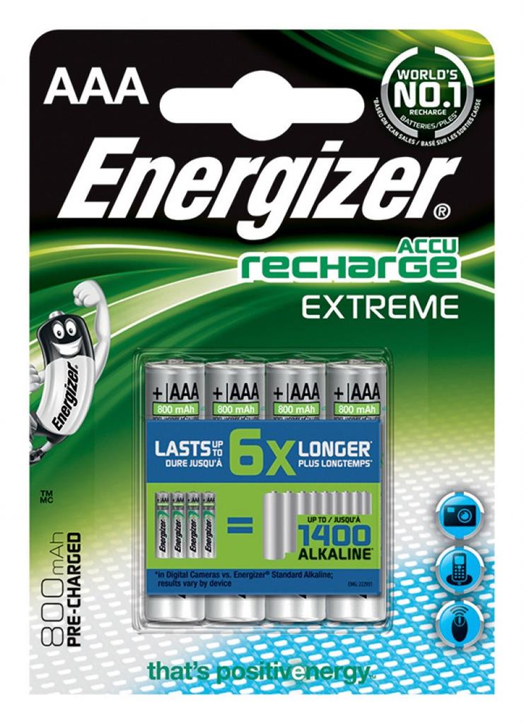 Bateri AAA Energizer Extreme, R03 800mAh, 4 copë