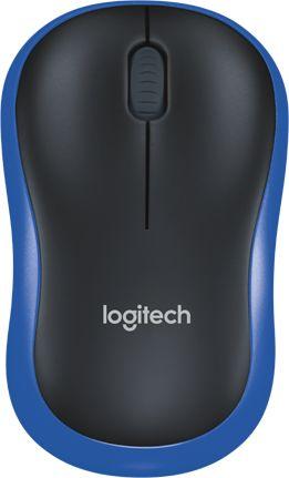 Maus Logitech M185, wireless, USB, i zi dhe i kaltërt
