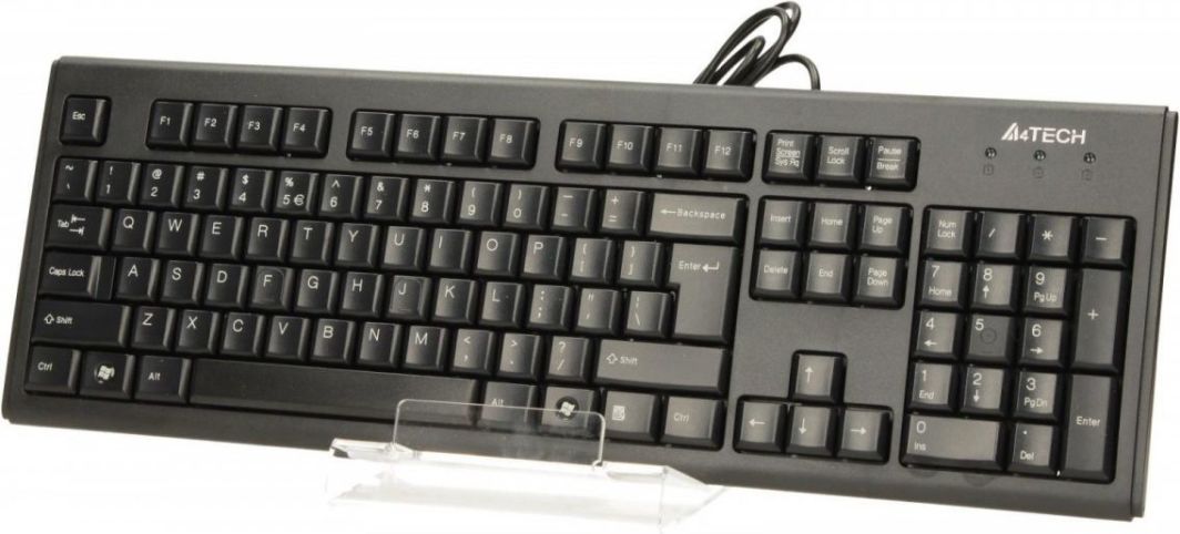 Tastierë A4Tech KR-83, me kabllo, US, e zezë
