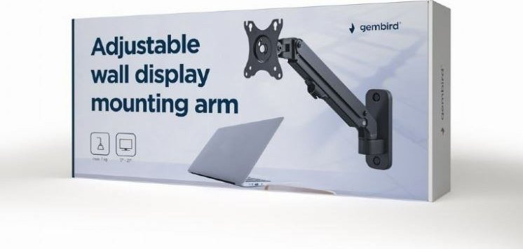 Mbajtëse për monitor Gembird, 17" - 27" (MA-WA1-01), e zezë