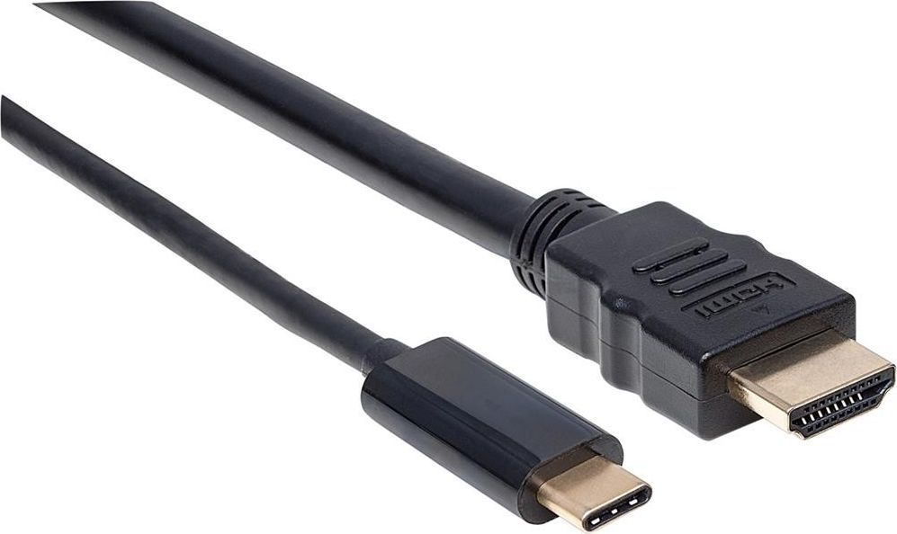 Kabllo Manhattan USB C në HDMI, 4K 30Hz, 2m, i zi