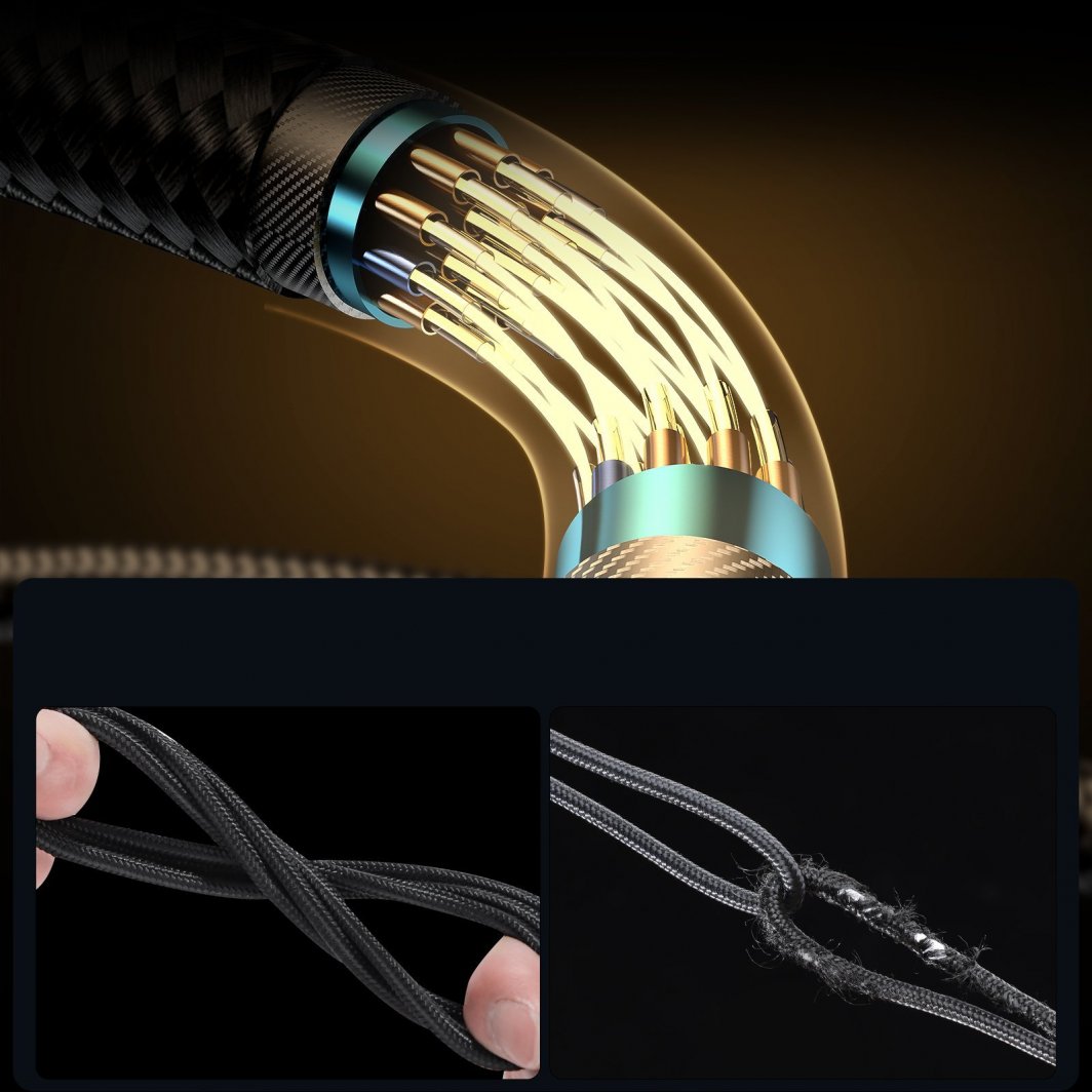 Kabllo USB C në USB C Joyroom JYR651, 1.2m, 100W, e zezë