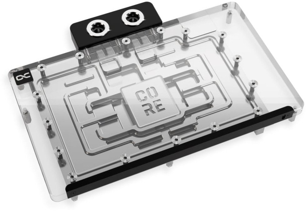 Bllok uji për kartë grafike Alphacool Core GeForce RTX 5090 Suprim Vanguard ARGB, bakër i kromuar, aRGB, transparent