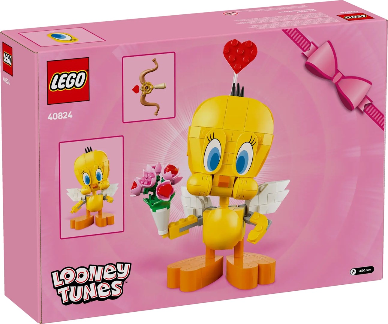 Set ndërtimi LEGO Looney Tunes 40824 Tweety Bird, 412 pjesë, për moshat 12+, i verdhë