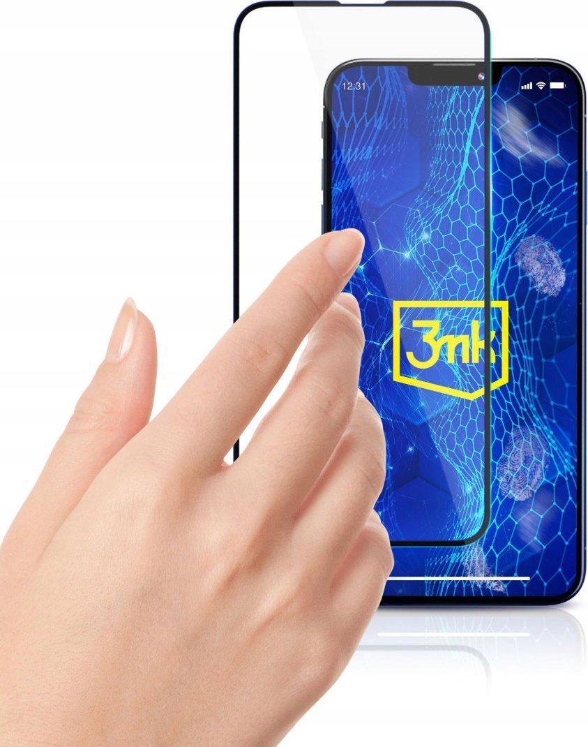 Xham mbrojtës 3mk HardGlass Max Lite për Poco X6 Pro 5G, 0.3mm, fortësi 9H, i zi