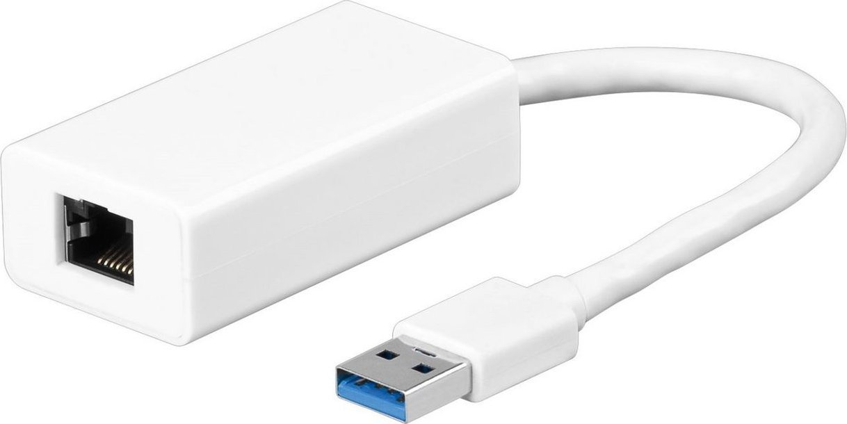 Kartelë rrjeti Microconnect USBETHGW, USB në Ethernet 1000 Mbit/s, gigabit, e bardhë