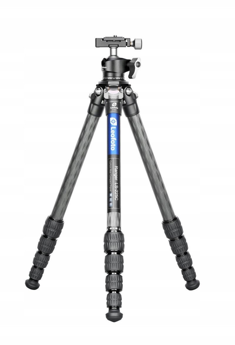 Tripod karboni Leofoto LS-225C LH-25, ultra i lehtë, me ballhead, i zi