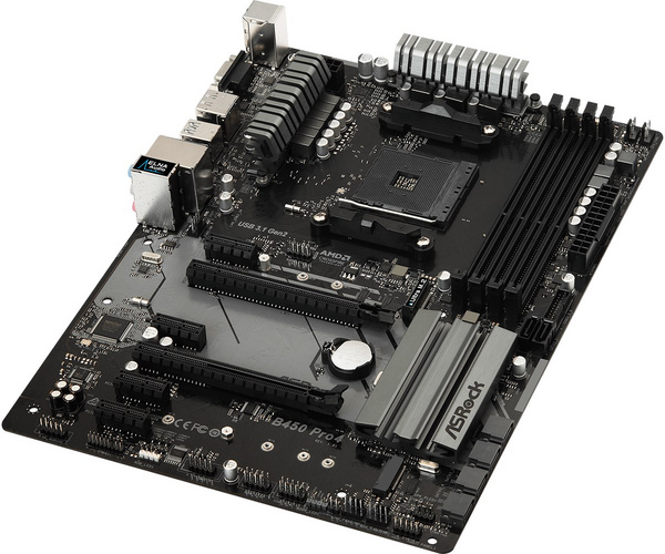 Pllakë amë Asrock B450 Pro4 AMD B450 Socket AM4 ATX