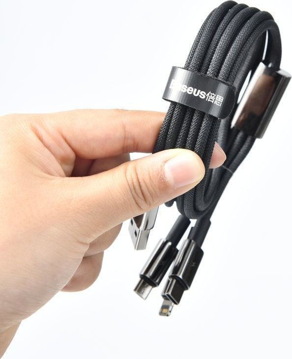 Kабел USB Baseus CAWJ000001, USB A во USB C, 1 m, 100W, црна