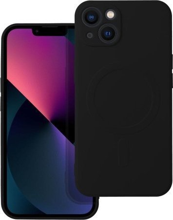 Kapotë silikoni MagSafe për iPhone 13, matte, e zezë