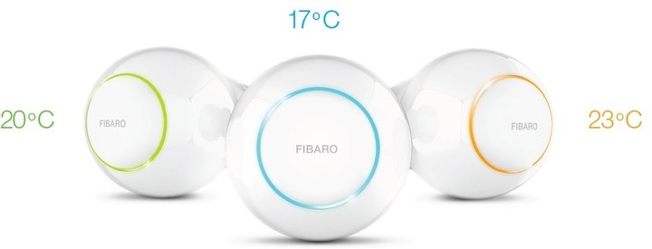 Kokë për radiator Fibaro dhe sensor i temperaturës 