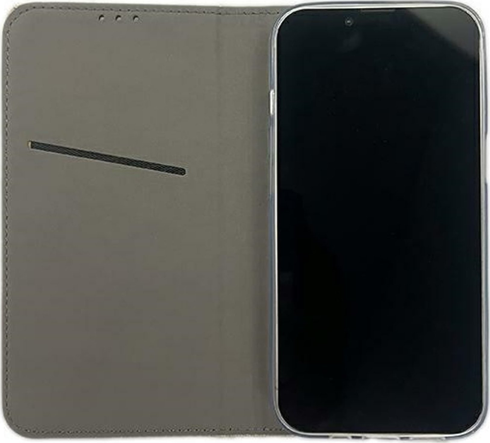 Këllëf libri për telefon Apple iPhone 15 6.1", flip, ari