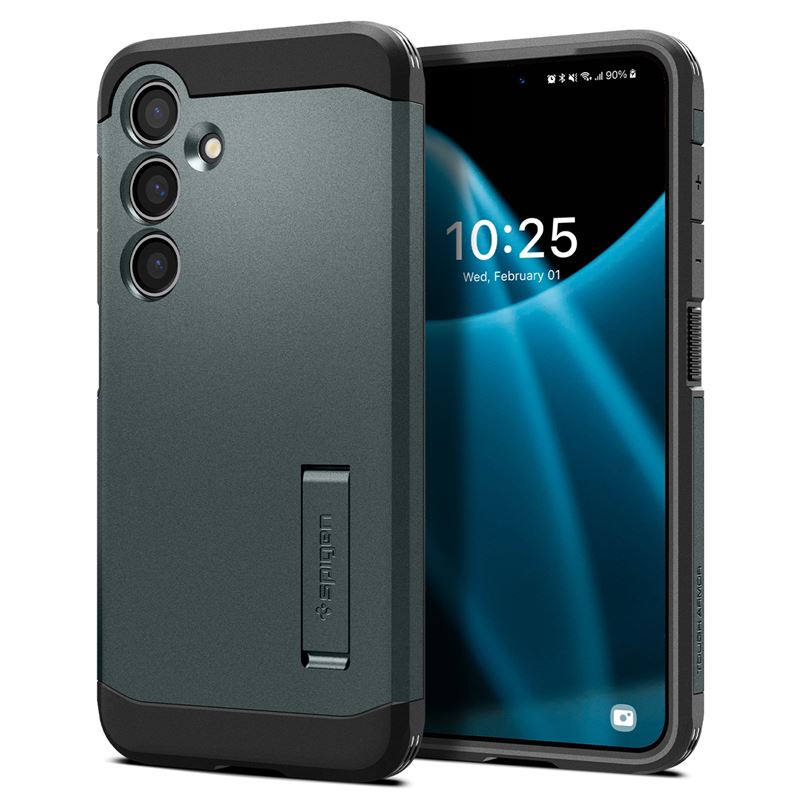 Заштитна маска за мобилен телефон Samsung Galaxy S24 Spigen Tough Armor, зелена