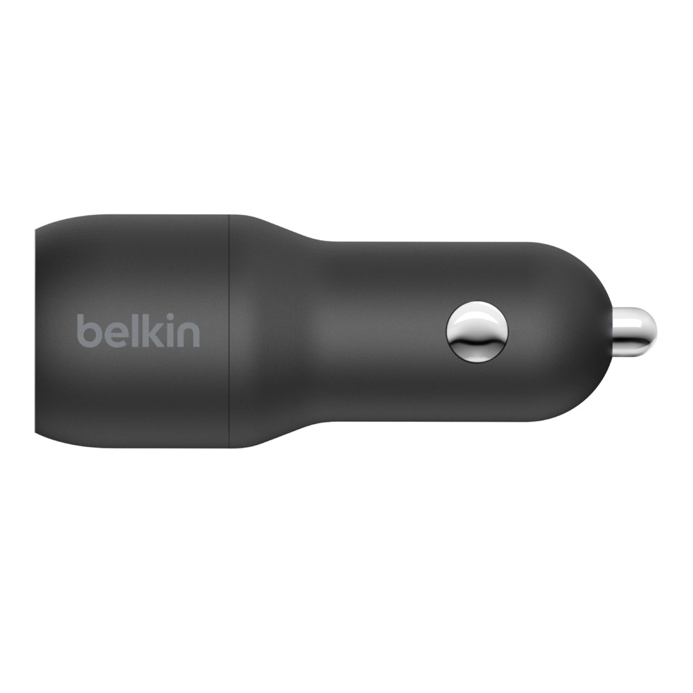 Karikues për veturë Belkin Boost Charge Dual USB-A, 24W, i zi