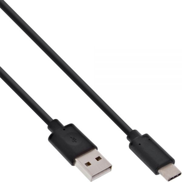 Kabllo USB InLine 35732, USB A në USB C, 2 m, e zezë
